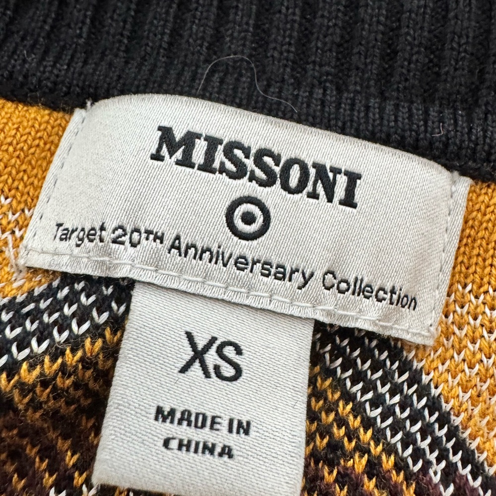 Missoni for Target Chevron Cardigan XS Open Front Zigzag Boho Duster Sweater - Picture 5 of 7